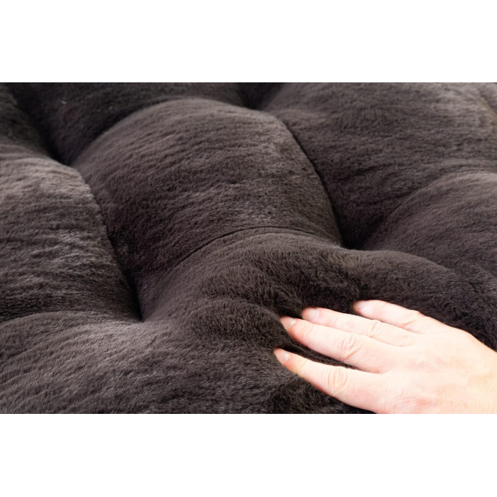 Килимок для собак середніх порід 70x55x7 см - Водонепроникна тканина, антиковзаюча поверхня, підходить для собак, котів та кроликів. Колір: коричневий (RABBIT)