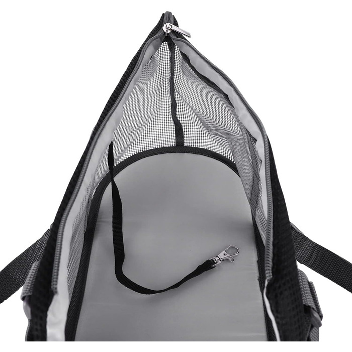 Транспортна сумка для котів та собак, з дихаючого матеріалу, складана, з плечовим ременем, велика місткість