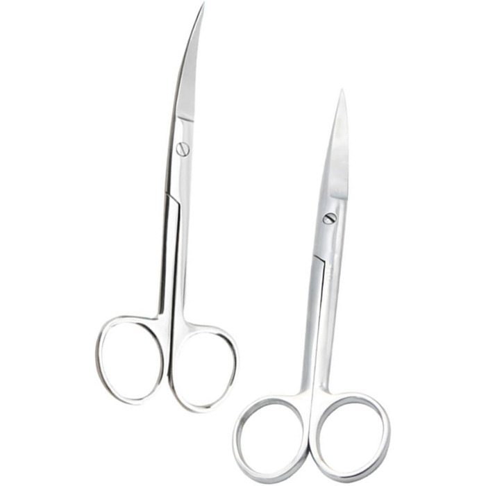 Ножиці для грумінгу тварин з нержавіючої сталі з прямим та вигнутим лезом, ергономічні ручки, для професійного грумінгу та домашнього використання
