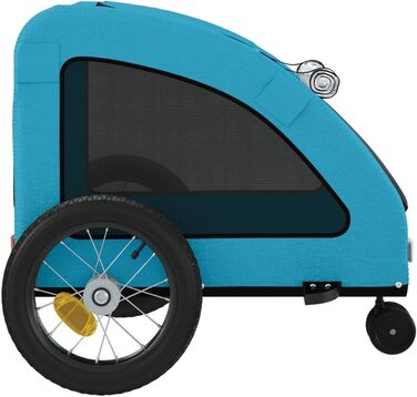 Трансформер для собак з рамою з емальованої сталі, Oxford-тканина, PVC-дах, вантажопідйомність до 45 кг, Model93956 (синій, 125 x 52 x 53 см)