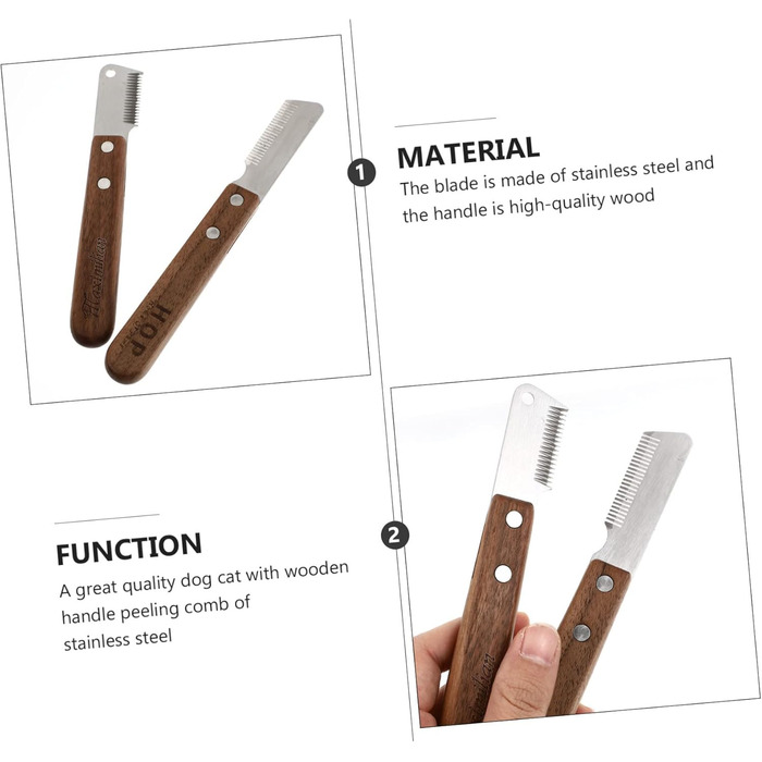 Набір щіток для собак з довгою та середньою шерстю Housoutil: догляд за шерстю та видалення ковтунів. Ергономічні ручки, преміум-якість