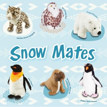 Іграшка для собак Animal Instincts Snow Mates Пінгвін Педро, велика, м'яка плюшева, зі звуком, для цуценят та дорослих собак