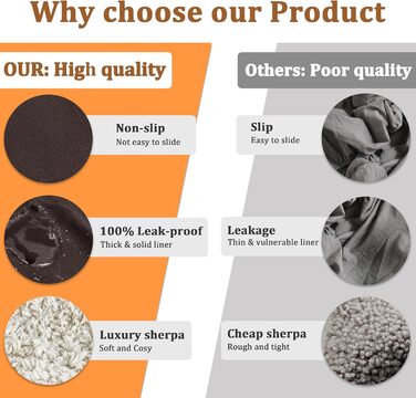 Водонепроникний килимок для собак Catalonia Classy, змінний, м'який, великий розмір (203x152 см, 203x229 см)