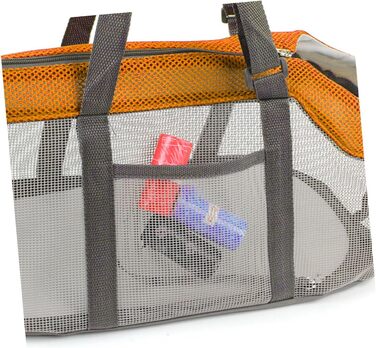 SUPVOX Транспортна сумка для собак і котів - велика, дихаюча, з надійним закриттям, міцна та портативна для походів, кемпінгу та подорожей