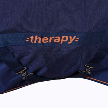 Терапевтична волога кінська попона Bucas Therapy Light, темно-синя/помаранчева