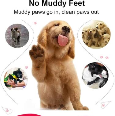 Очисник лап для собак та котів MENDUNER (сірий) - для маленьких, середніх та великих порід