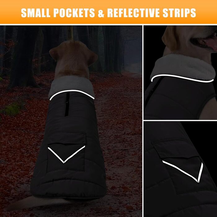 iBuddy Тепла зимова куртка для собак, водонепроникна, вітронепроникна, з флісовою жилеткою, для великих собак, дівчаток та хлопчиків (Сірий, X-Large)