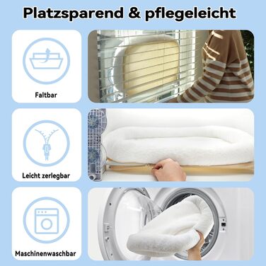 Кішка лежанка на вікно Peyela, м'яка та зручна, до 18 кг