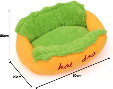 М'яке ліжко-диванчик для собак та котів, 60x50x23 см
