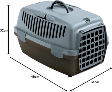 Kerbl Gulliver 1 - переносна переносна коробка для тварин, 48 x 32 x 31 см