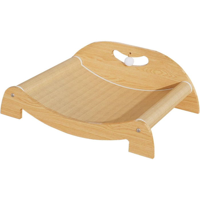 Кігтеточка для котів перfk, лежанка з картону та сизалю, іграшка-м'ячик, для середніх котів