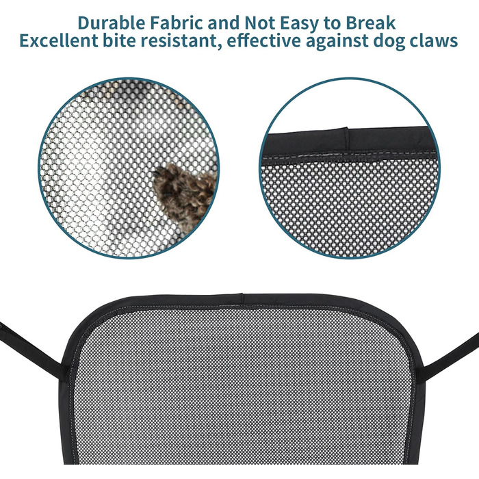 Автомобільна сітка-перегородка для собак Petsfit - універсальна, з сумкою для зберігання та регульованим тросом