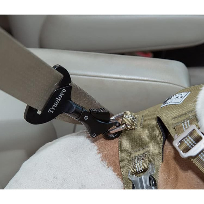 Посилений собачий нашийник-кріплення для авто, безпечна пряжка, сумісний з усіма авторемнями, для нашийників та шлейок, TLM1993-Lila