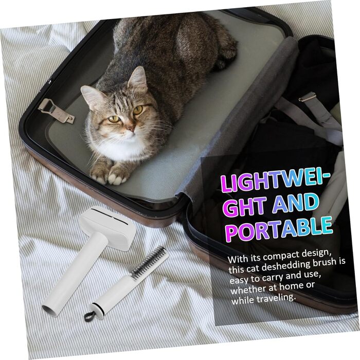 Перекладена та переписана назва: Щітка для собак та котів, щітка від линяння, 2 шт., фешенельна, для грубої шерсті, для догляду за шерстю, м'яка, для маленьких собак та котів, з м'яким наконечником