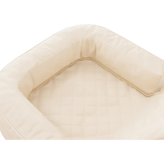 Автоматик для собак та котів: подушка-підстилка на заднє сидіння авто, 42x55 см, бежевий екошкіра