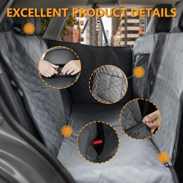 Чохол на автосидіння для собак BEERTE, сумісний з Nissan Rogue 2021-2025, з штучної шкіри, водонепроникний, стійкий до подряпин, для заднього сидіння, з сітчастим вікном