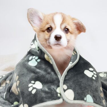 Лежанка для собак LeapSheep, флісова, тепла, велика, для маленьких, середніх та великих собак, 60x40 см