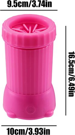 Автоматичний мийник лап для собак, USB-зарядка, для середніх та великих порід (рожевий)