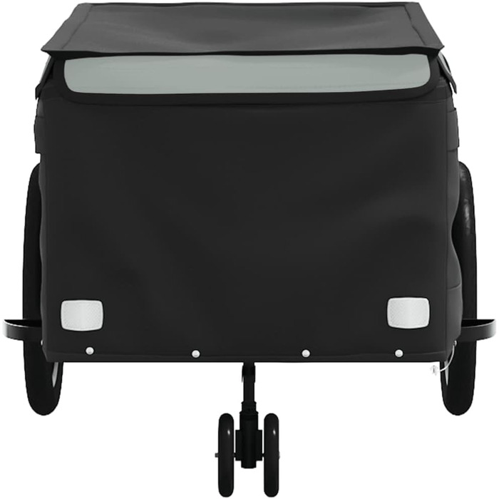 Причіп для велосипеда, причіп для собак, чорний та сірий, 45 кг, для перевезення покупок, компактна упаковка, легка збірка