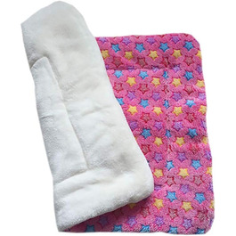 М'яка літня килимок для тварин, ковдра для собак та котів, рожевий зірка 74x100 см, 3 см