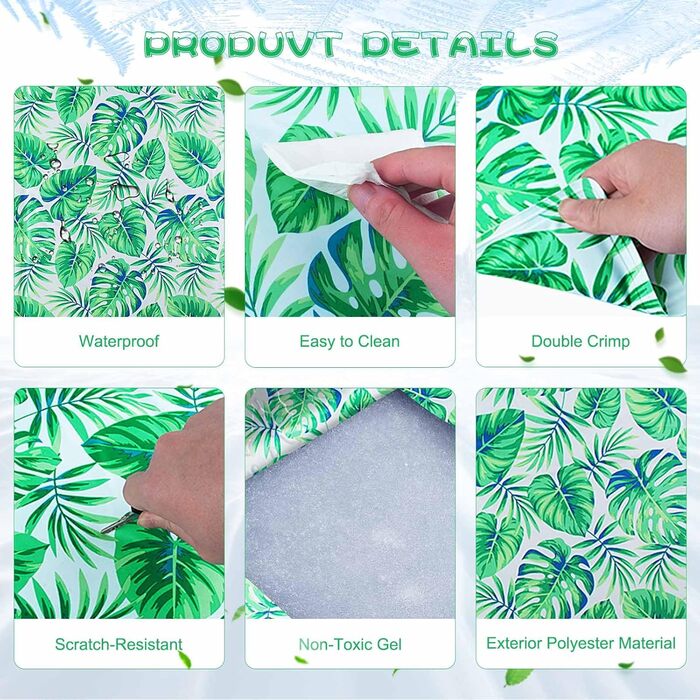 Кілим-охолоджувач для собак та котів Ninonly 50 x 65 см. Самостійно охолоджуючий, з нетоксичним гелем, вологостійкий, для дому та вулиці