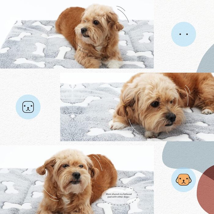 М'який килимок-матрац для собак та котів 60x80 см, м'який, дихаючий, машинне прання