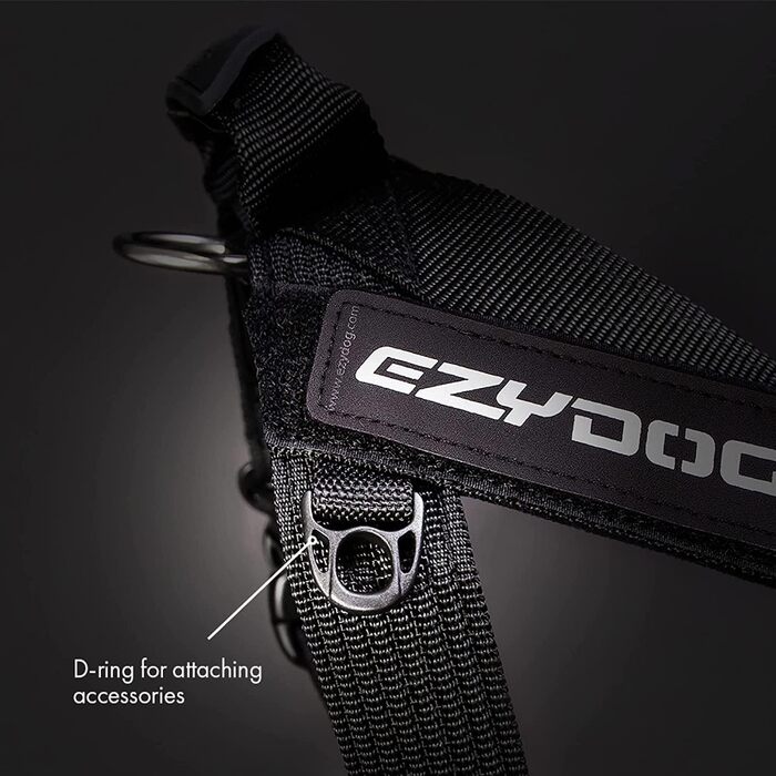 Шлея для собак EZYDOG Express, ергономічна, зручна, для малих, середніх і великих порід, регульована, синя, розмір S