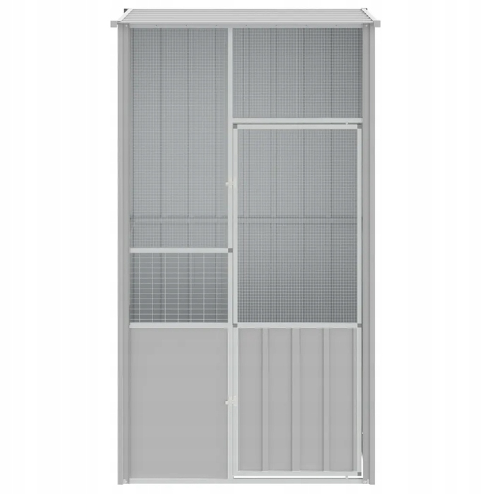 Вольєр VidaXL 115 x 78 x 200 см, сірий