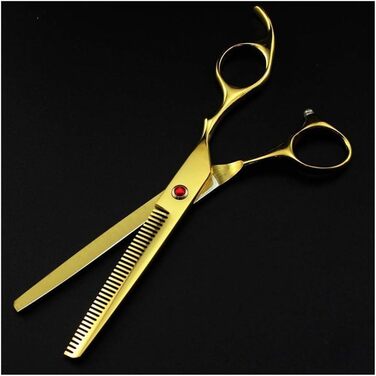 Набір професійних ножиць для грумінгу собак (7 дюймів) - ножиці для стрижки, фінальної обробки, з нержавіючої сталі (золотий)