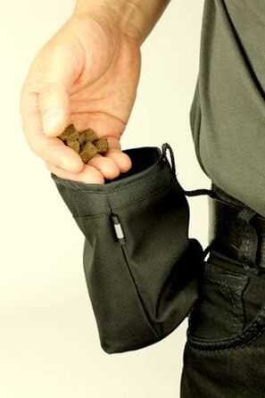 Сумка для корму та ласощів для собак з магнітним закриттям та відділенням для відходів, рожева версія