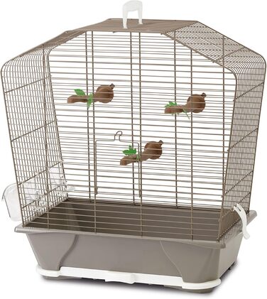 Клітка для птахів Savic Camille 30, 45x25x48 см, сіра