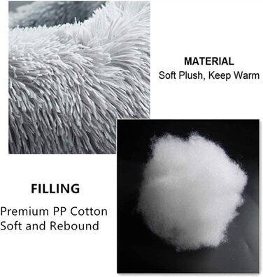 Ортопедичне ліжко для собак великих порід, XL, плюшеве, 110/120 см, зручне, миється