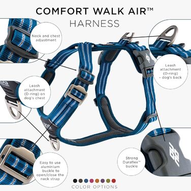 Шлея для собак DOG Copenhagen Comfort Walk Air V2, XS, синя