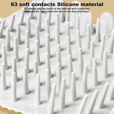 Автоматичний мийка лап для собак, USB-зарядка, м'який силікон, портативний білий/рожевий