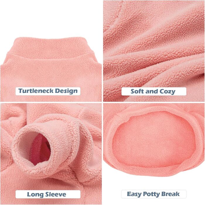 Теплий пуловер для собак GYALAPERI, 3 шт. (XXS, Lt. блакитний + оливковий + коричневий)