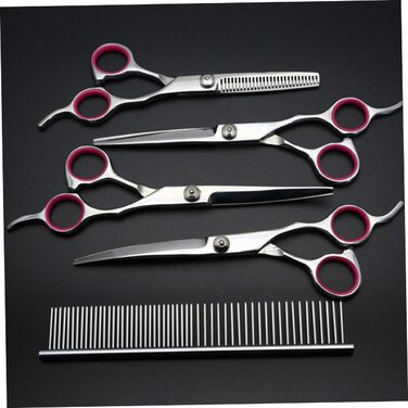 Набір для стрижки домашніх тварин BESPORTBLE: професійний комплект з ножицями, тримером для зубів та гребінцем для собак та котів. Безпечний та довговічний набір для грумінгу.