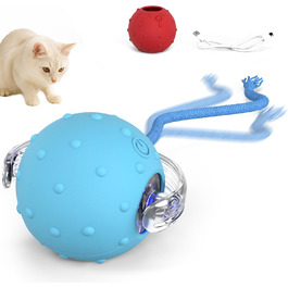 Автоматична іграшка для котів PetTec® з лазерним вказівником та м'ячиком - інтерактивна іграшка для котів 24/7, електрична