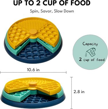 Інтерактивна іграшка-головоломка для собак CHEWFFON з обертовими шарами, повільний годівник, розвиває інтелект та стимулює розум
