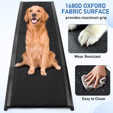 Східці для собак у машину, розкладні, 180x50 см, для великих собак, до 115 кг, SUV та LKW