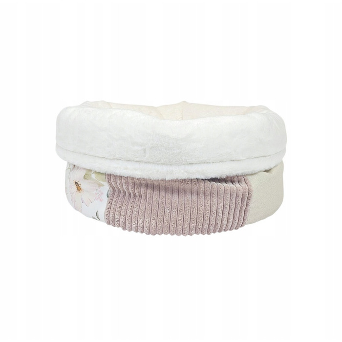 Пухнаста лежанка для котів та собак PRASKA PATCHWORK PASTEL GARDEN, 45 см, PREMIUM