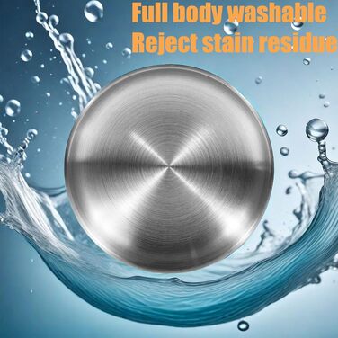 Миски для котів з нержавіючої сталі, 2 шт. - миски для сухого та вологого корму, нержавіюча сталь 304 (Золотий)