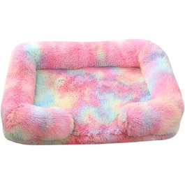 Килимок для собак великих порід, неслизький, для котів середніх порід, класичний, миючий, пухнастий, м'який, для балкона, вітальні, подорожей (Кольоровий, M)