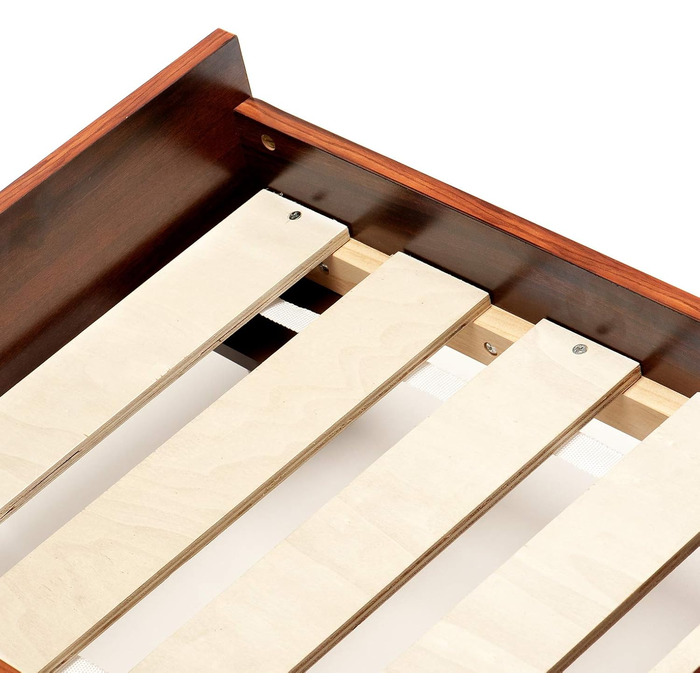 Ліжко для собак Furhaven великого розміру в стилі середини століття, підняте, горіх, розмір L 94 x B 72 x H 25 см