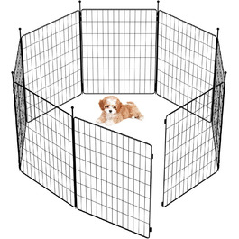 FXW MiniPaws загорожа для собак та цуценят, 8 панелей, 51 см, переносна, для дому, двору, кемпінгу