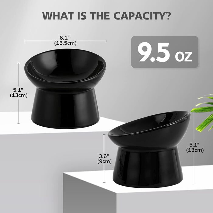 Котло propositions: Keramічний годівниця для котів з підняттям - запобігання блювоті, 15° нахил, 280 мл, білий