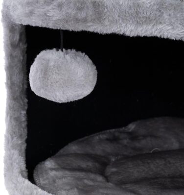 Дряпка для котів Natural Paradise Primrose | Стабільна дряпка з міцного сизалю | Сірий колір (XXL, 110 см)