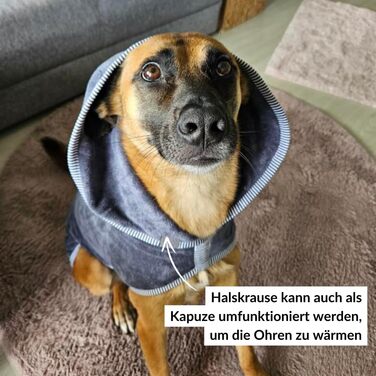 Преміум халат для собак - великі породи (XXL) - м'який та придатний для прання при 40°C - для зими та літа