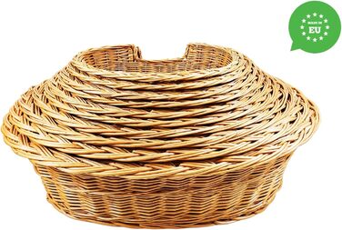 Кілимок для собак та котів з плетіння лози, 43x28x10/14 см, з подушкою Ecri