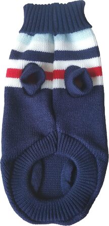 Пуловер VEDEM для собак з візерунком, теплий, для холодної погоди, розмір S, темно-синій