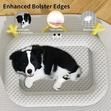 Охолоджуючий лежак для собак Marchul, літня килимкова підстилка для котів, підстилка для домашніх тварин для котів та собак, 75x55 см, лежак для вольєру з антиковзким дном, підстилка для сну домашніх тварин для дому та подорожей XL 55*75CM